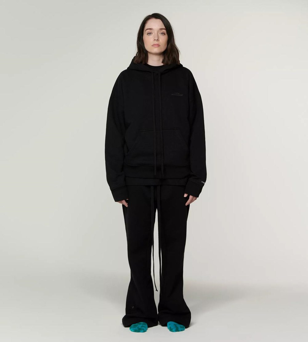 Sloggi 032c X Unisex Hoodie Czarne | 39528-JKHE