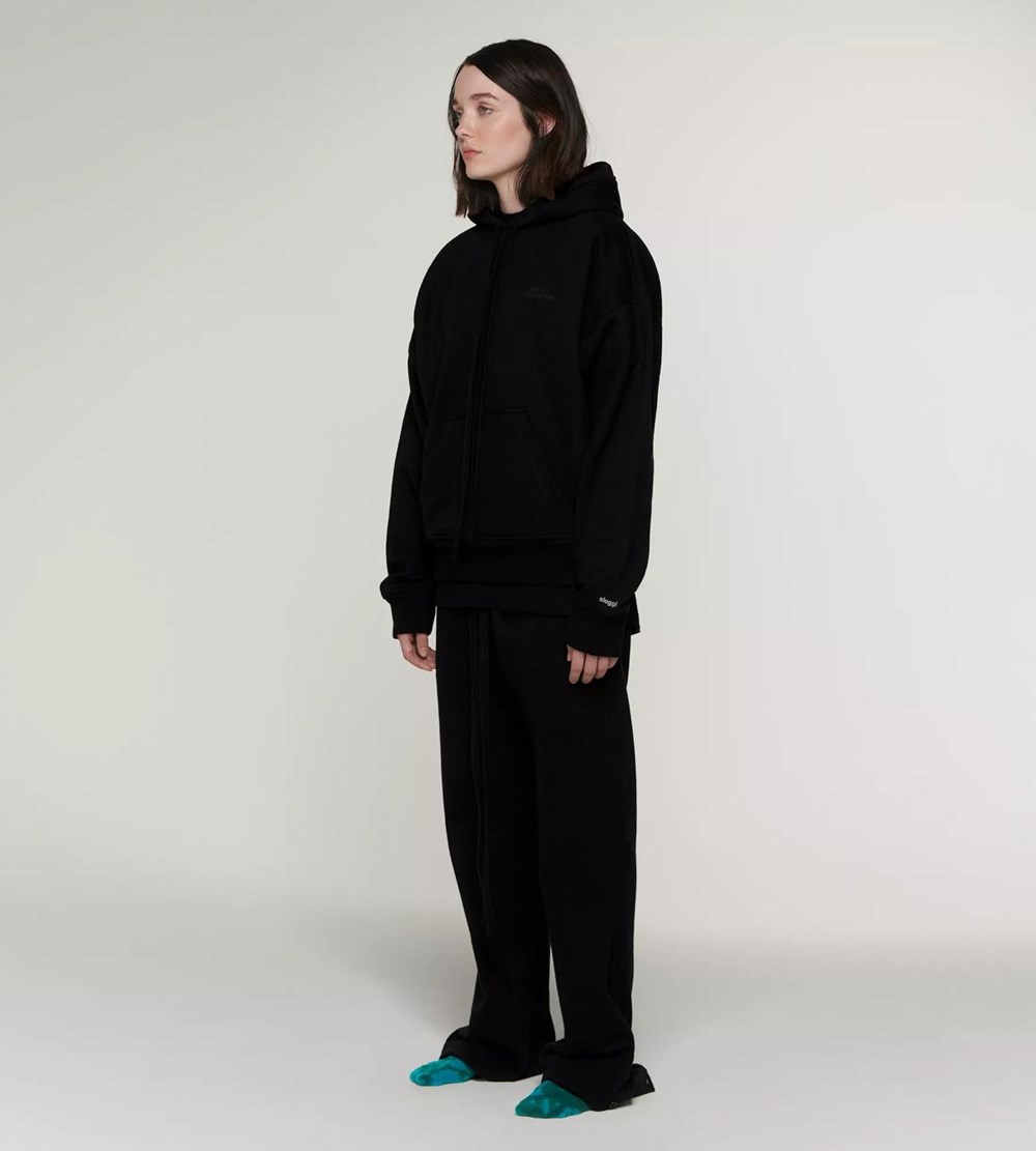 Sloggi 032c X Unisex Hoodie Czarne | 39528-JKHE