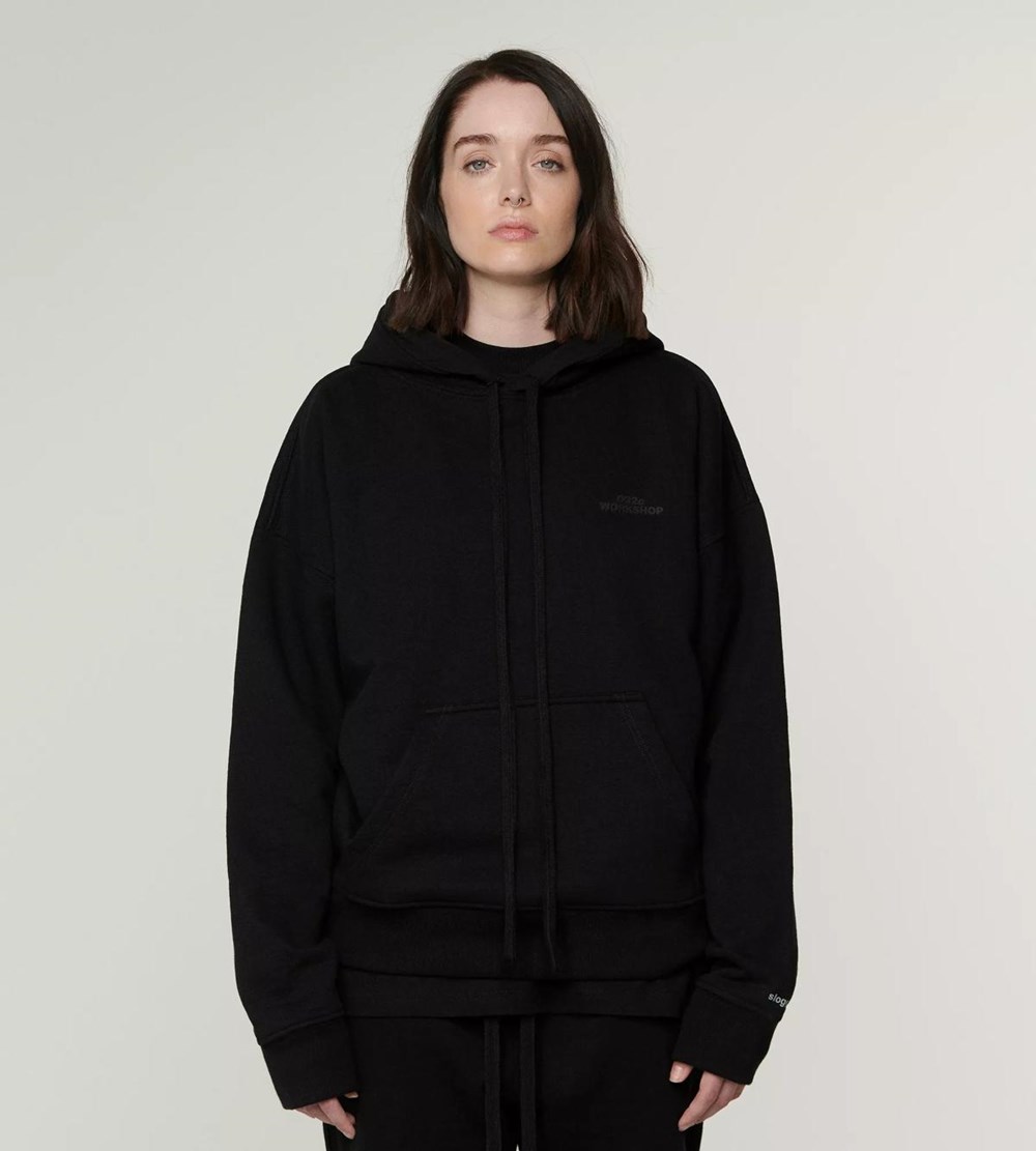 Sloggi 032c X Unisex Hoodie Czarne | 39528-JKHE