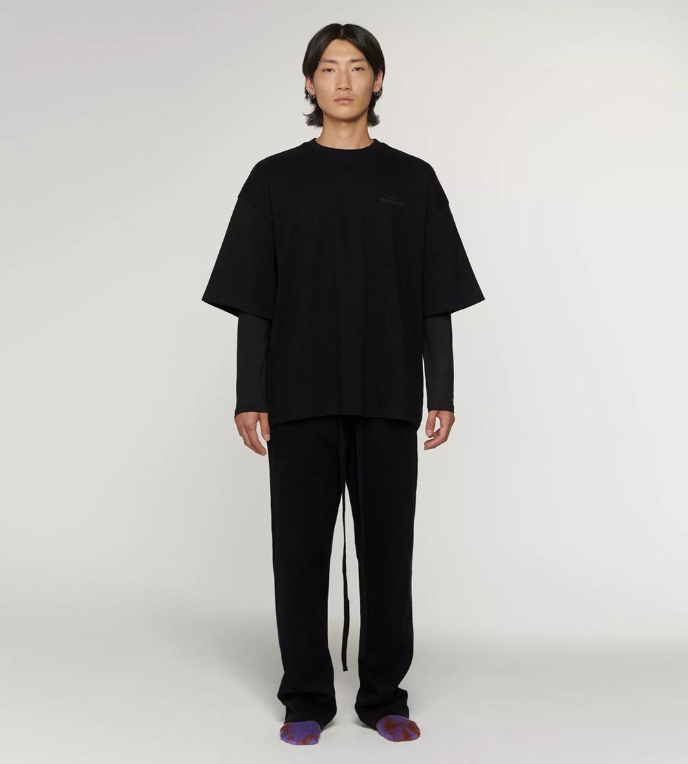 Sloggi 032c X Unisex Shirt Czarne | 80456-YBOQ