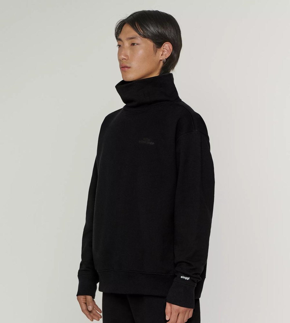 Sloggi 032c X Unisex Swetry Czarne | 34785-OVYU