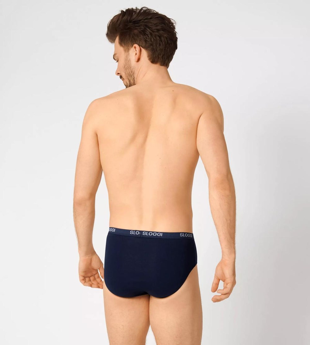 Sloggi Basic Midi Niebieskie | 57813-ILSC