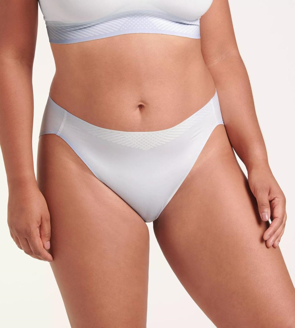 Sloggi Body Adapt High Leg Brief Białe Głęboka | 09386-ZJSQ