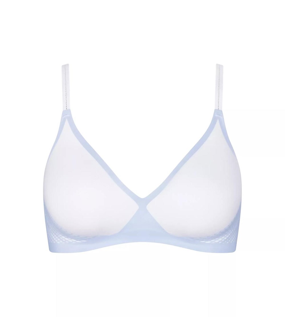 Sloggi Body Adapt Soft Bra Białe Głęboka | 42158-NRHG