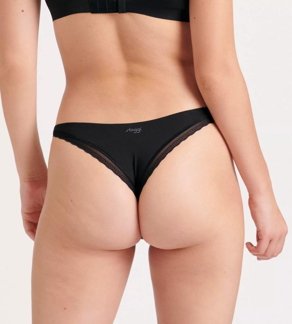 Sloggi Body Adapt Twist Brazilian Brief Czarne | 38279-SDYA