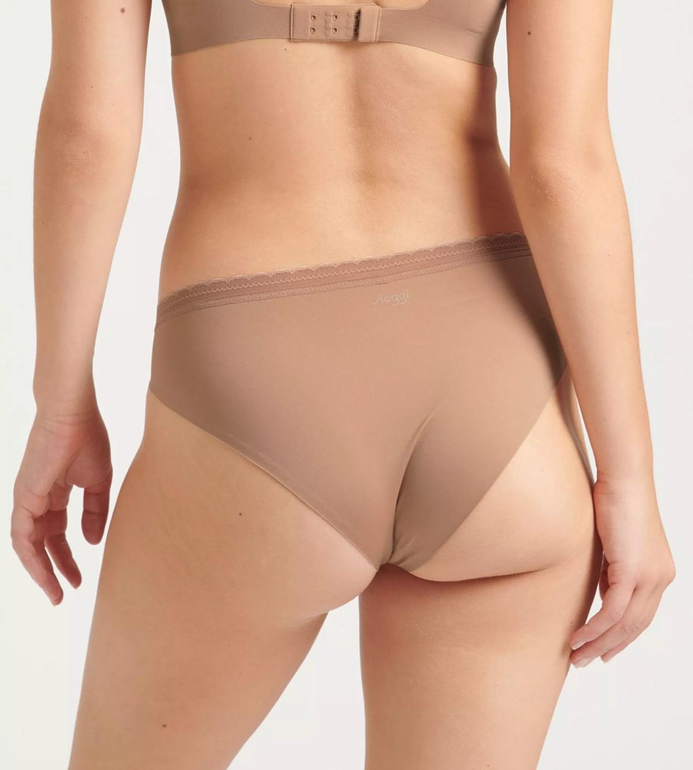 Sloggi Body Adapt Twist Tai Brief Brązowe | 20648-MCVR