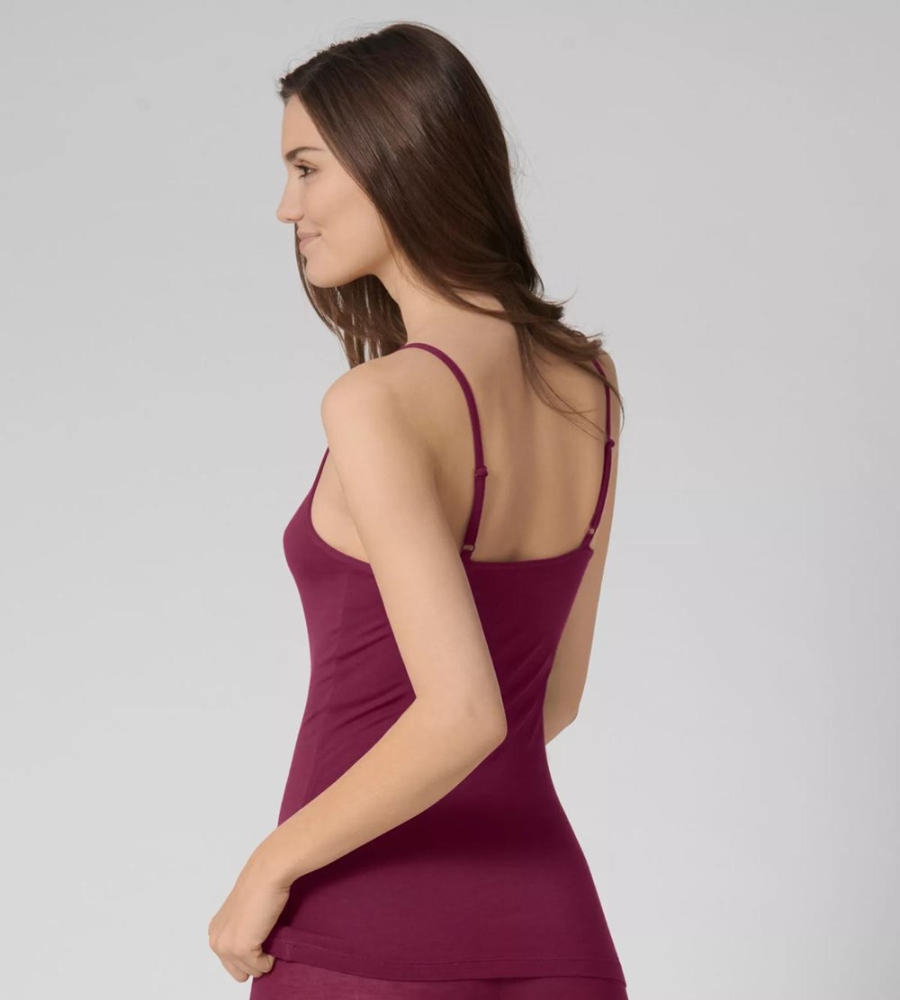 Sloggi Ever Cosy Top With Spaghetti Straps Ciemny | 12684-RVGU