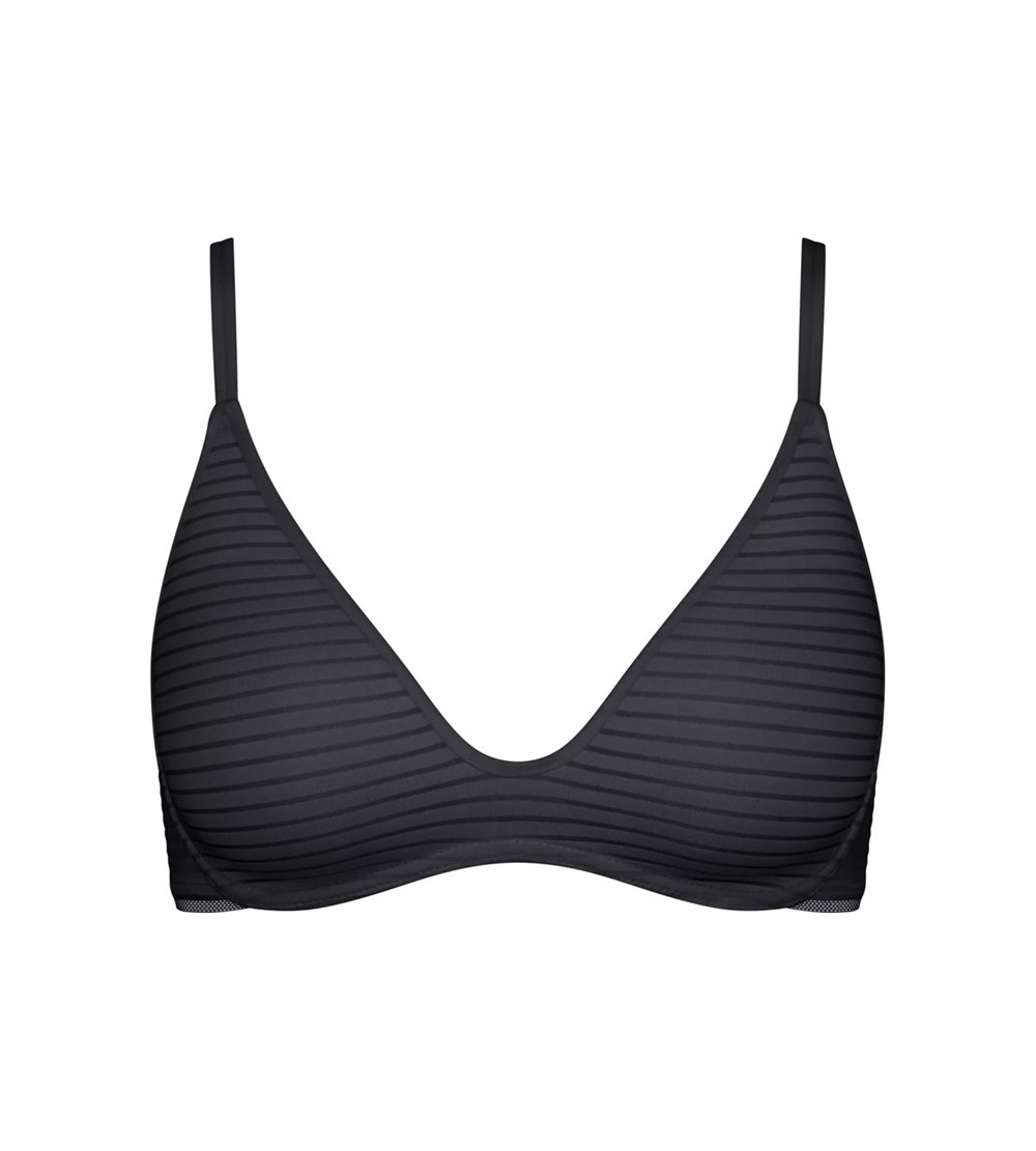 Sloggi Ever Fresh Plus Watowany Bra Czarne | 36147-MVDA