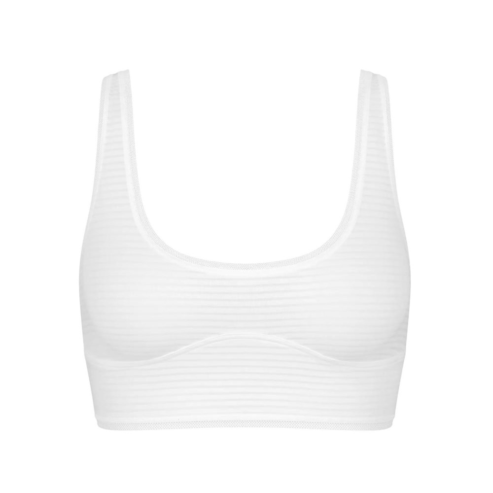 Sloggi Ever Fresh Shirt Top Białe | 43250-BAJX