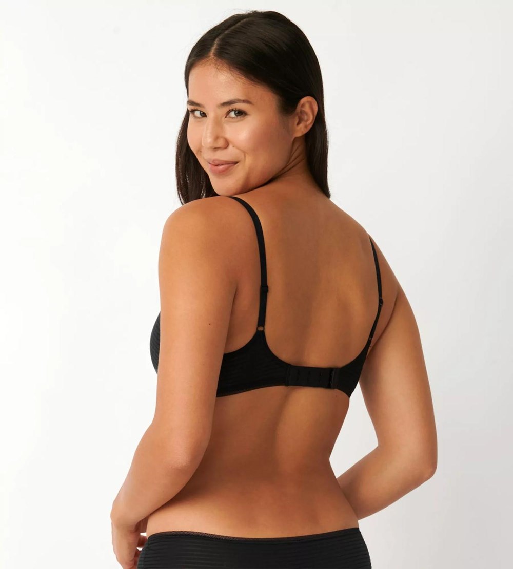 Sloggi Ever Fresh Watowany Bra Czarne | 61902-HCND