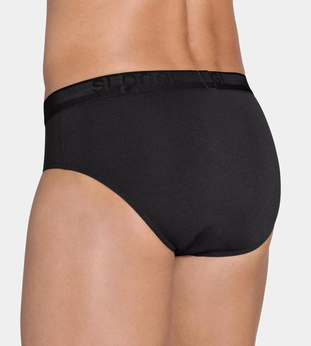 Sloggi Evernew Midi Czarne | 03714-MBOY