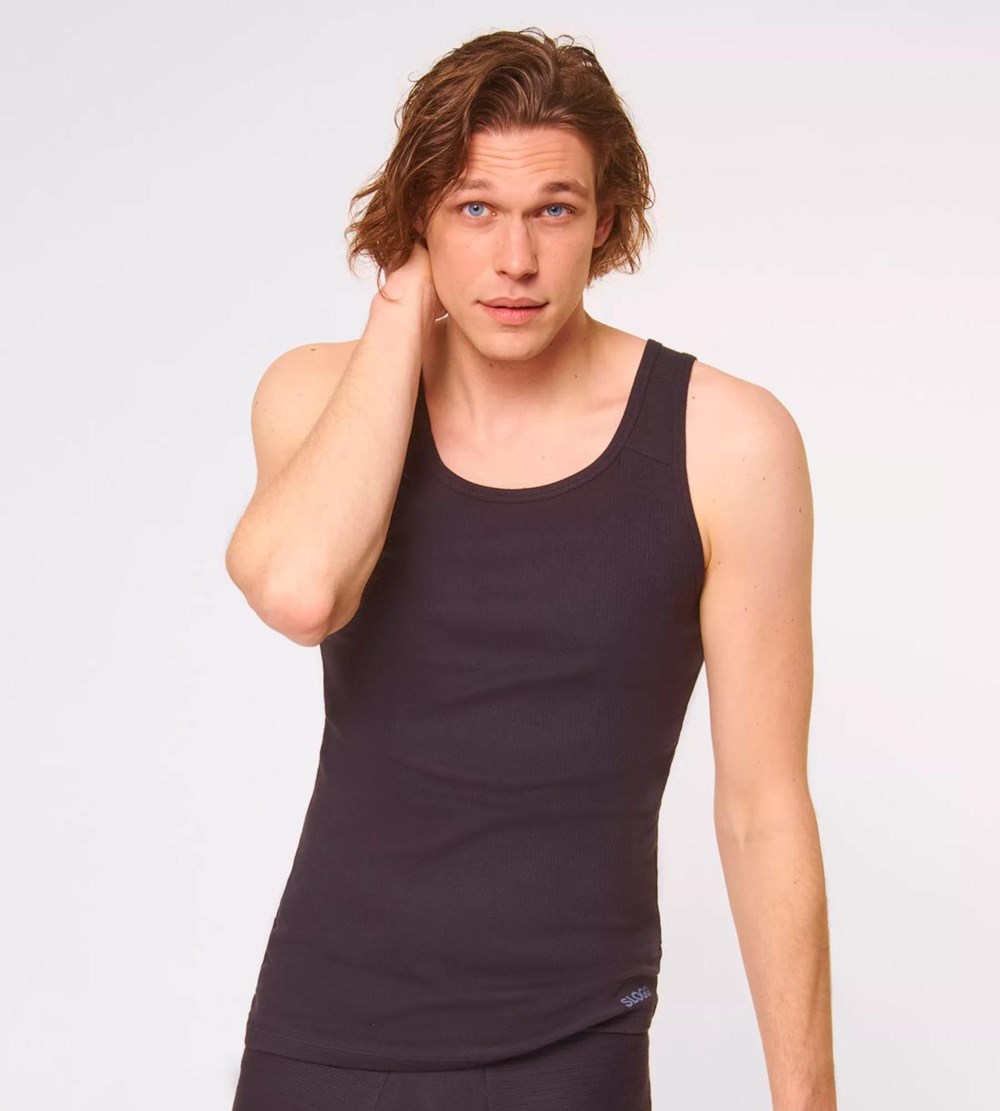 Sloggi Free Evolve Vest Tank Top Czarne | 53094-FUWS
