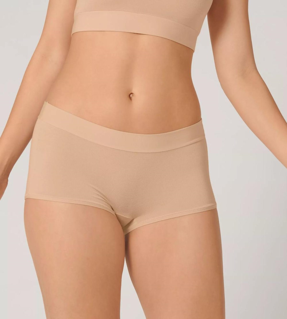 Sloggi Go Allround Boyshort Peanut Butter | 53947-UCDY