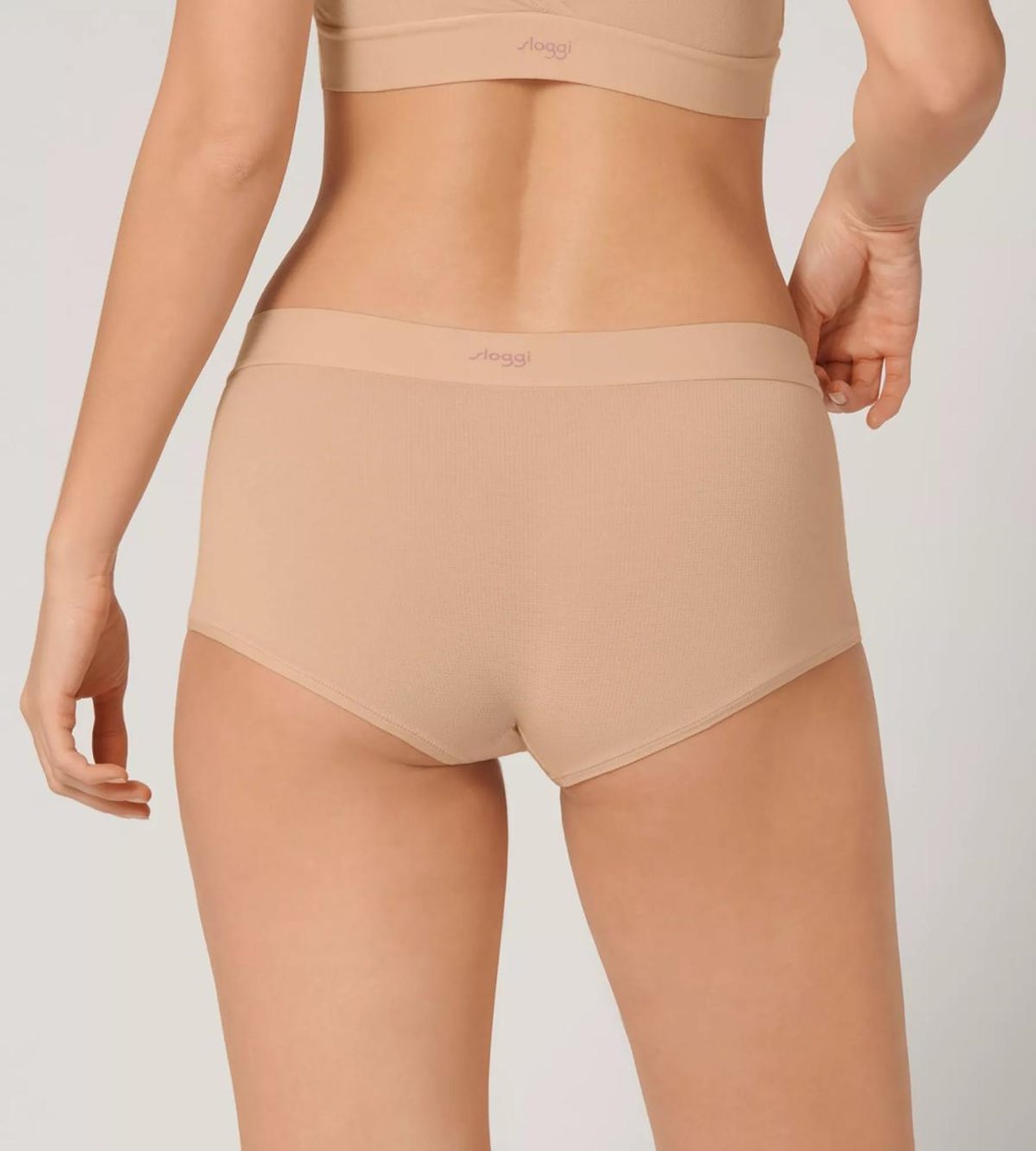 Sloggi Go Allround Boyshort Peanut Butter | 53947-UCDY