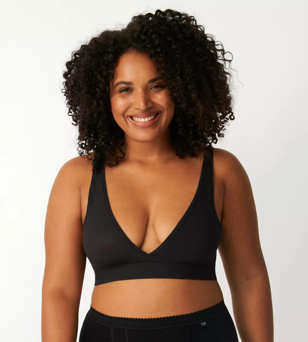 Sloggi Go Allround Bralette Czarne | 03287-VWEM