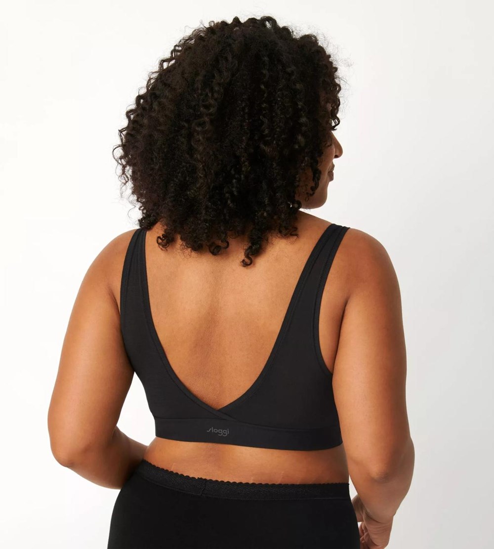 Sloggi Go Allround Bralette Czarne | 03287-VWEM