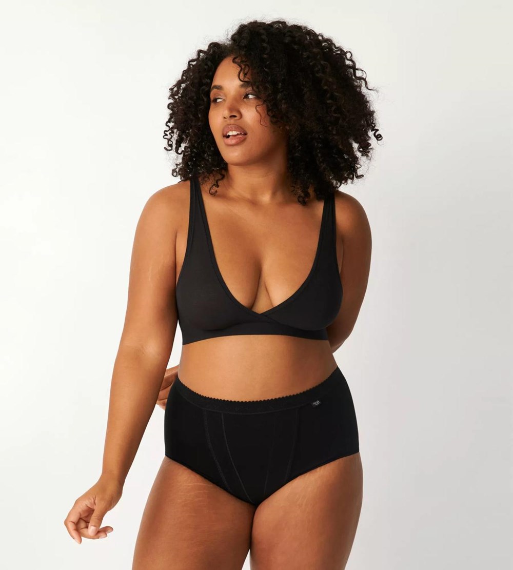 Sloggi Go Allround Bralette Czarne | 03287-VWEM