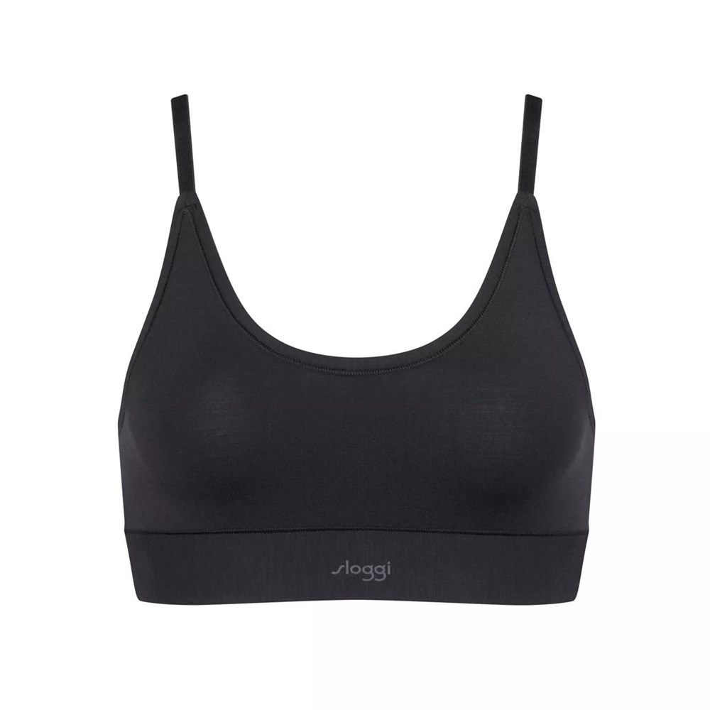 Sloggi Go Allround Koronkowe Bralette Czarne | 31760-GPQY