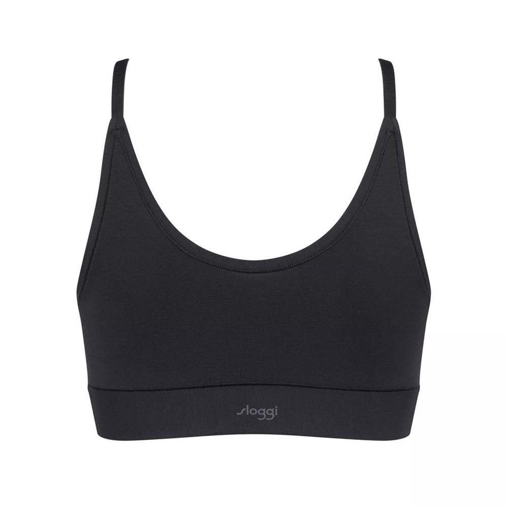 Sloggi Go Allround Koronkowe Bralette Czarne | 31760-GPQY