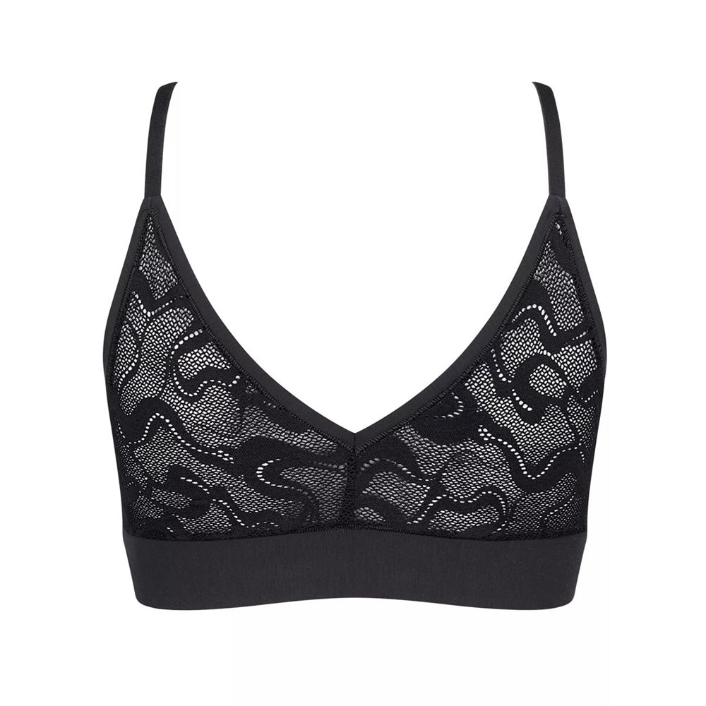 Sloggi Go Allround Koronkowe Bralette Czarne | 31760-GPQY