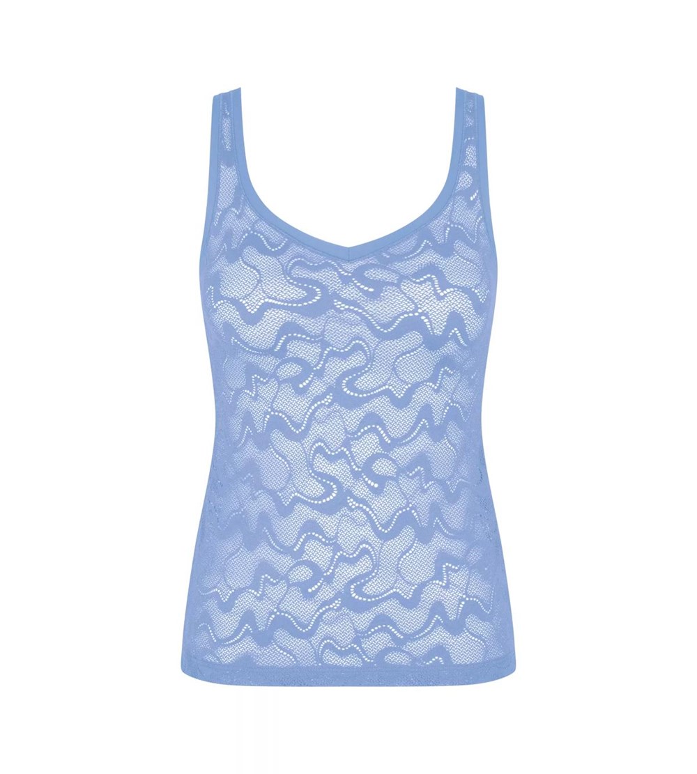 Sloggi Go Allround Koronkowe Top With Spaghetti Straps Riviera | 97126-BZSA