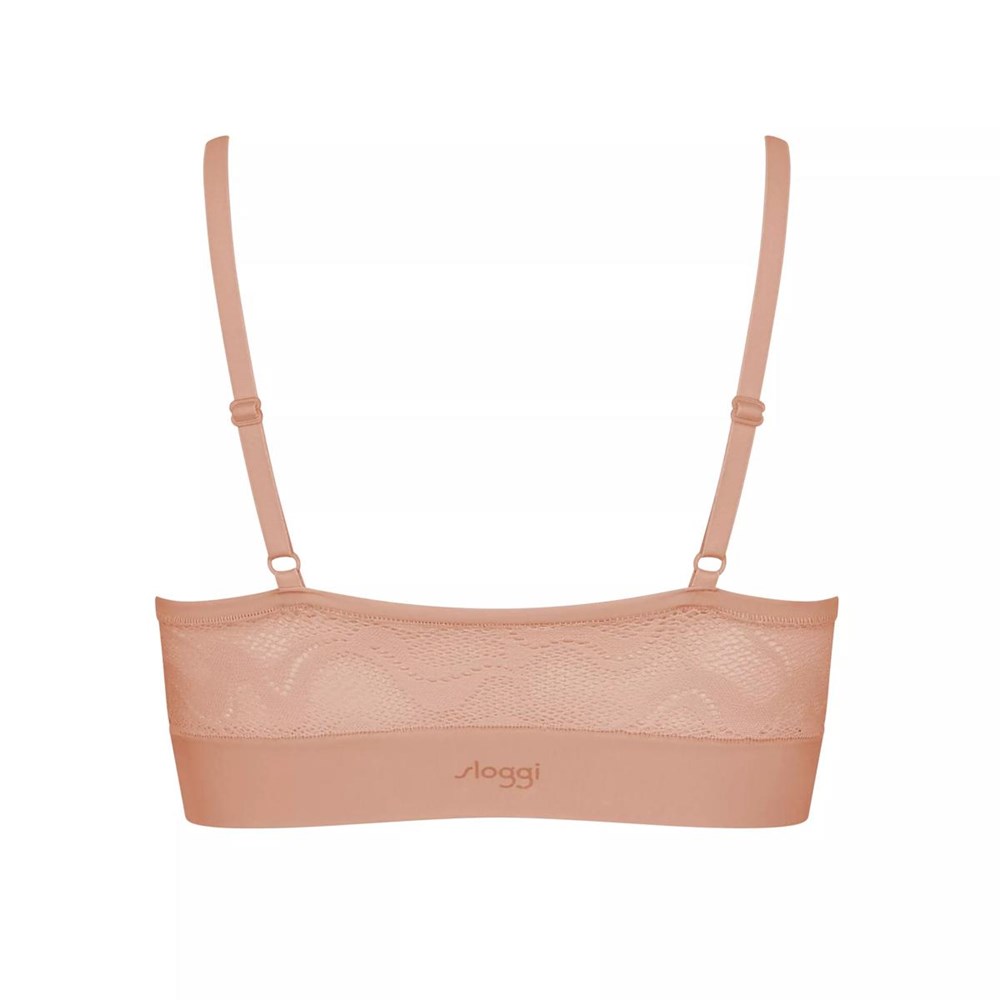 Sloggi Go Allround Koronkowe Watowany Bra Indian Summer | 34756-CXHY