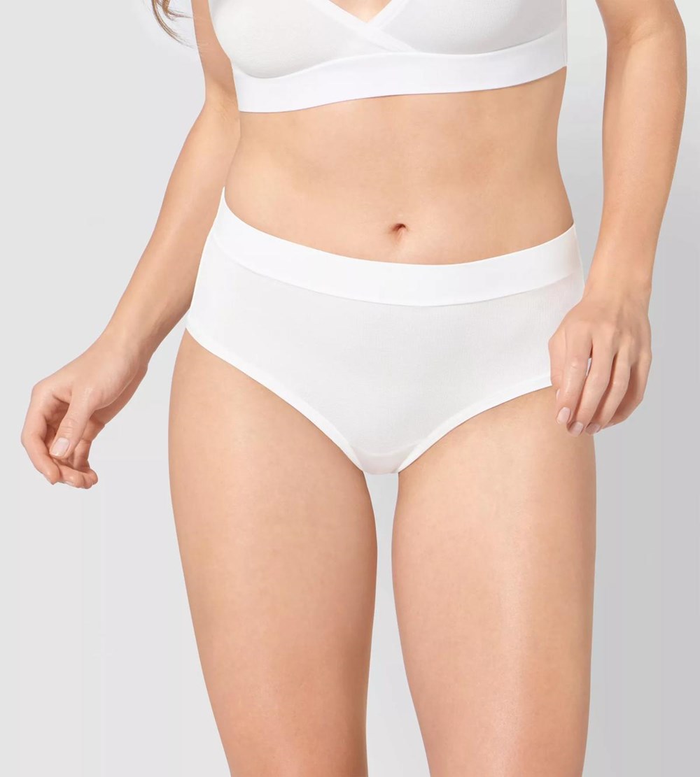 Sloggi Go Allround Maxi Białe | 57418-BOLP