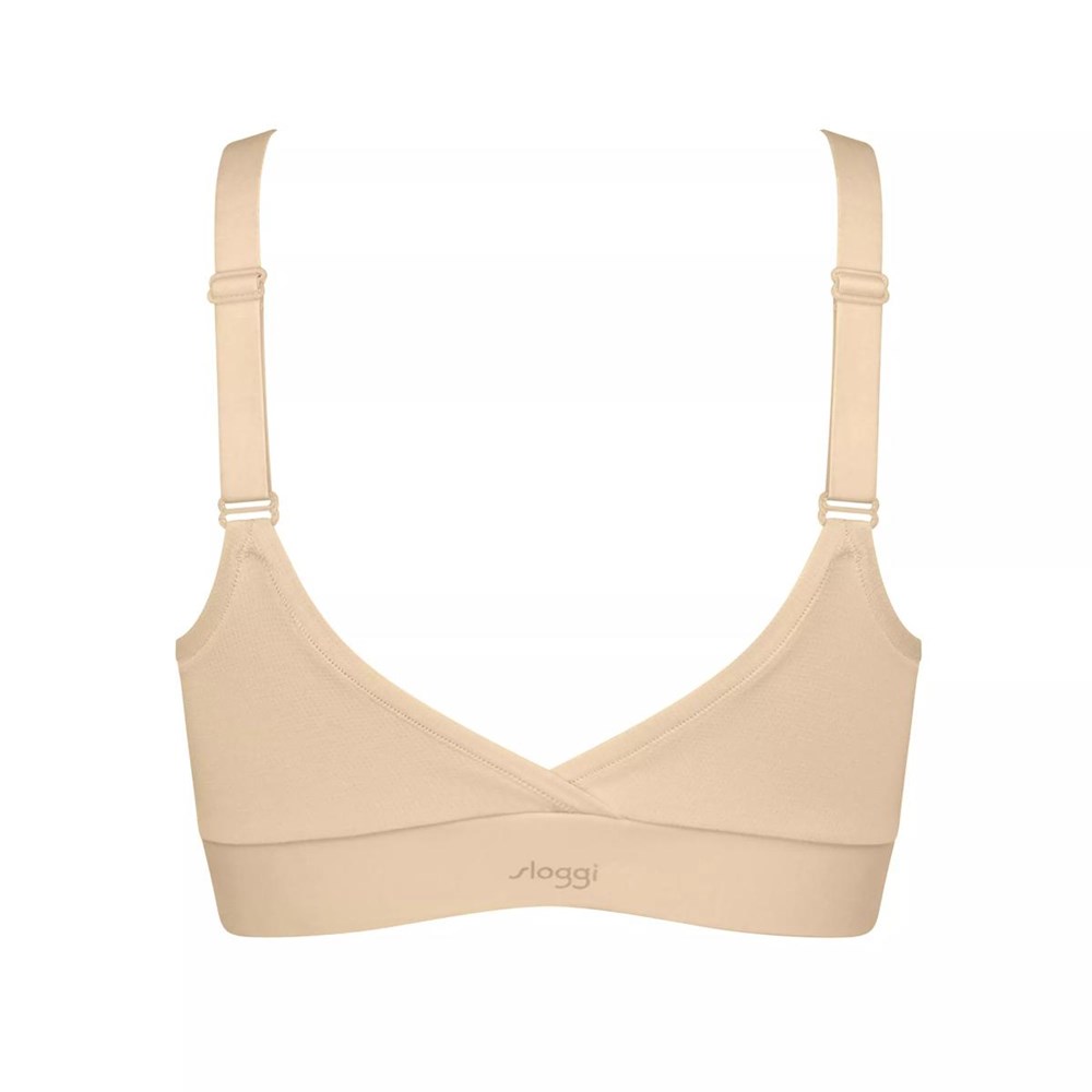 Sloggi Go Allround Watowany Bra Peanut Butter | 35904-KMUO