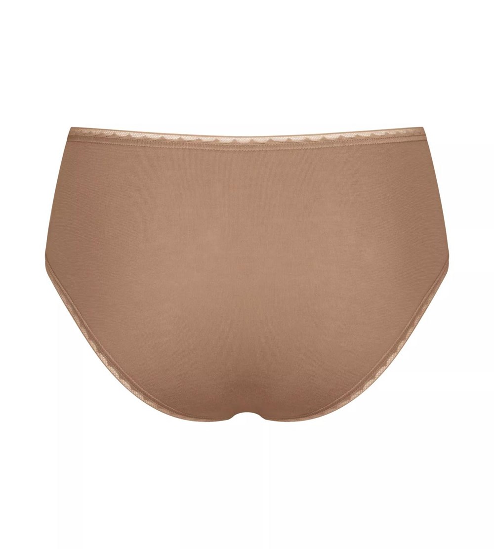 Sloggi Go Maxi Brązowe | 37896-WXJI