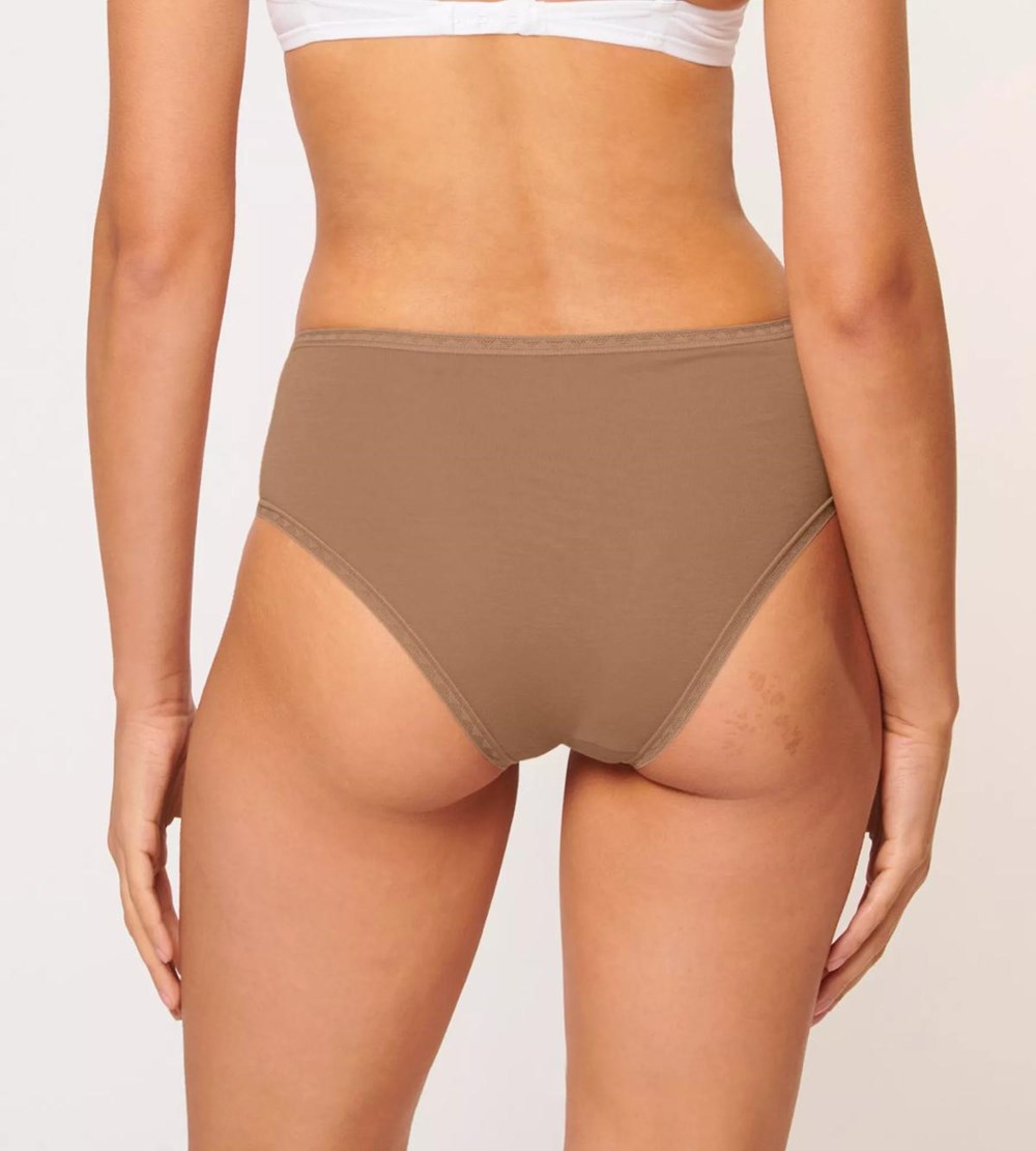 Sloggi Go Maxi Brązowe | 37896-WXJI