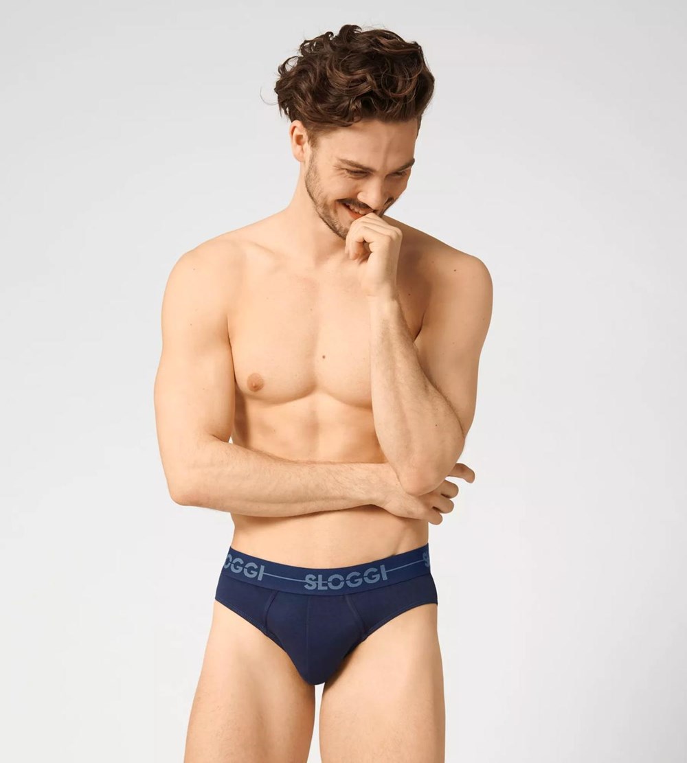 Sloggi Go Mini Niebieskie Ciemny | 90354-ISVF