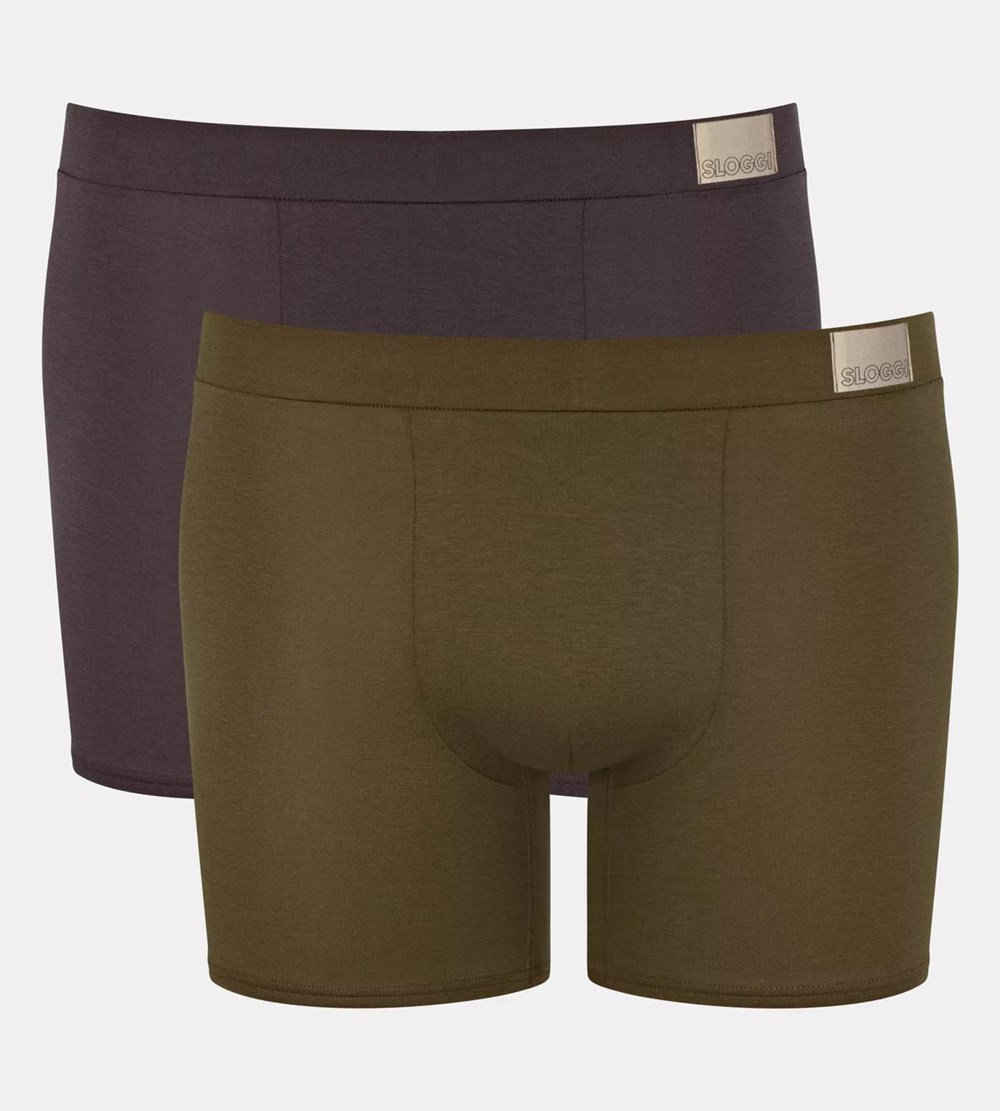 Sloggi Go Natural Shorts Brązowe Ciemny | 40976-PRAK