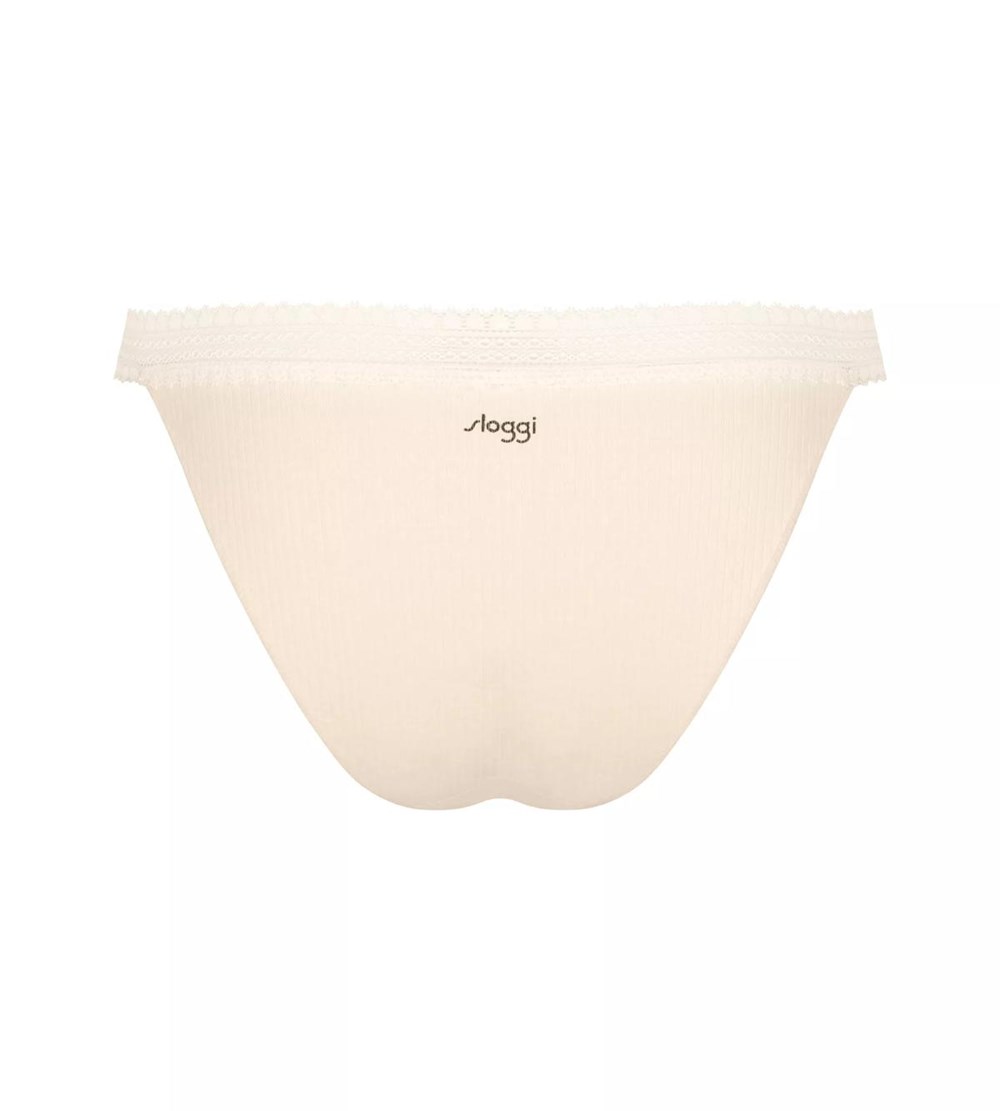 Sloggi Go Żebrowany Brazilian Brief Brązowe Głęboka | 76140-MGPA