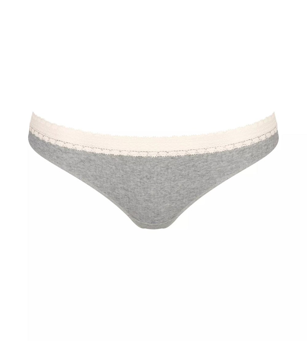 Sloggi Go Żebrowany Brazilian Brief Niebieskie Głęboka | 81069-MHUG