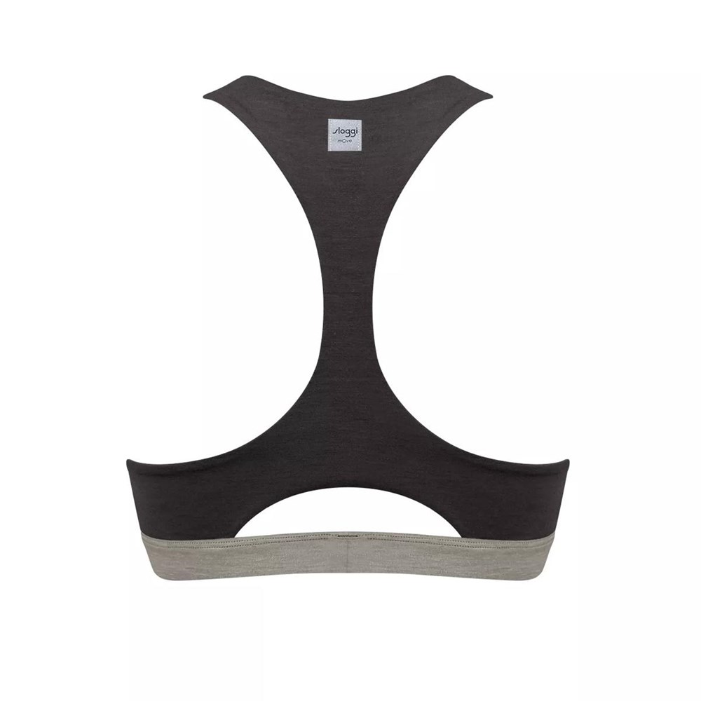 Sloggi Move Flow Shirt Top Czarne | 19654-VRNL