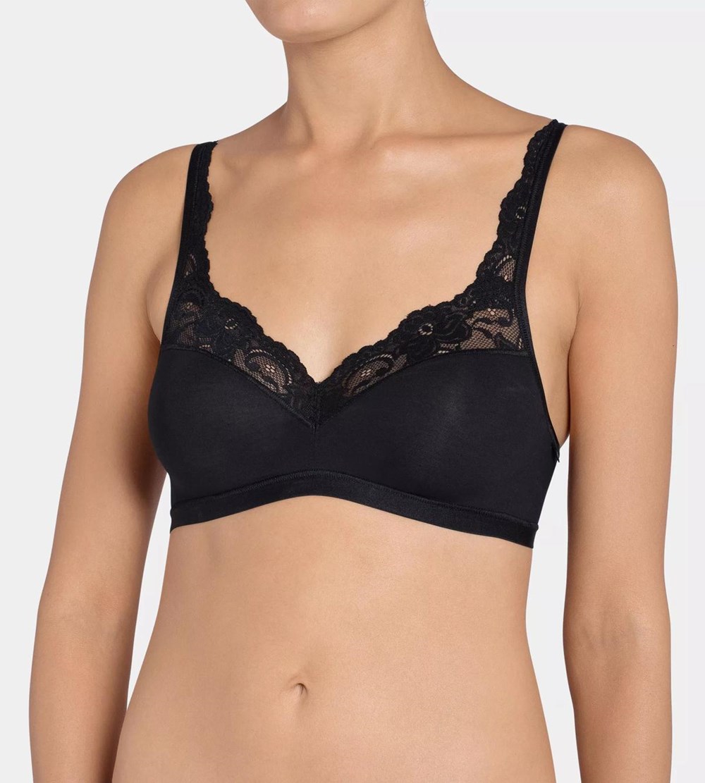 Sloggi Romance Bralette Czarne | 42710-TXEC