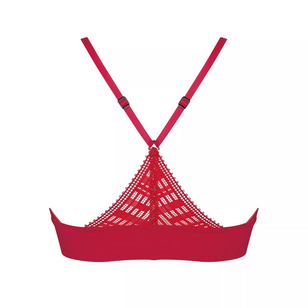 Sloggi S Seven Bralette Czerwone | 52306-XUOG