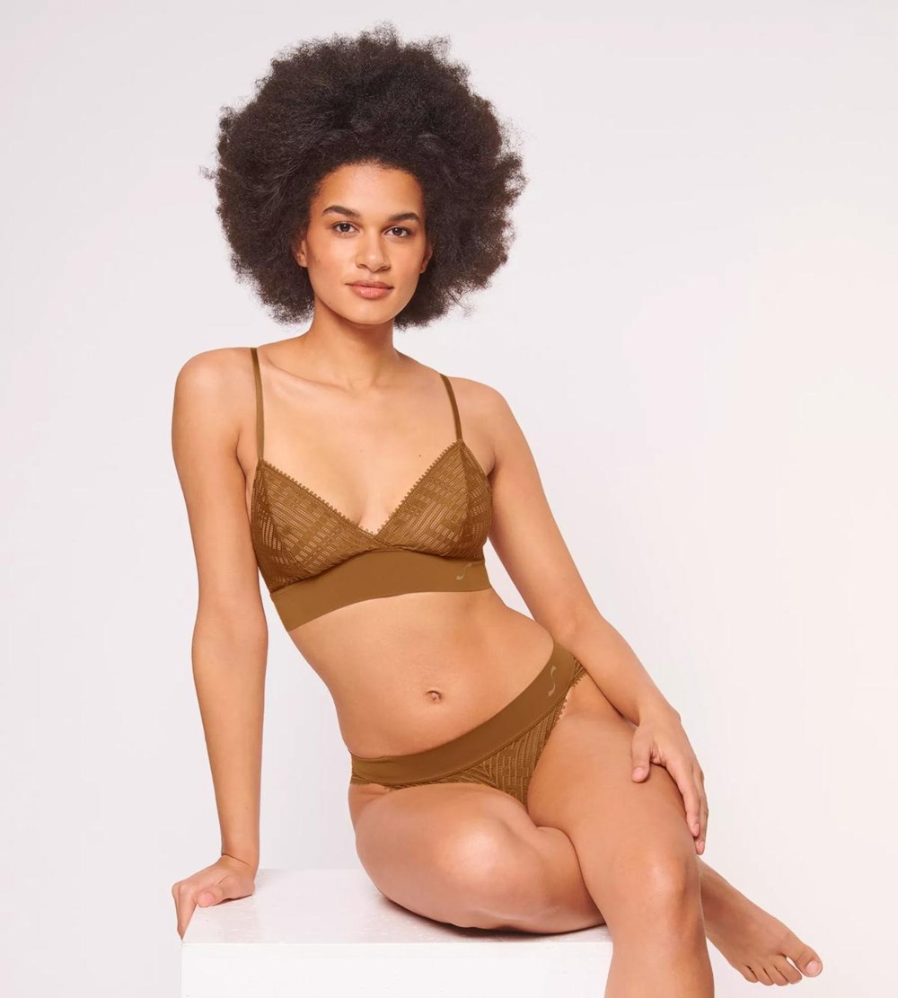 Sloggi S Seven Bralette Złote | 37465-SWZL