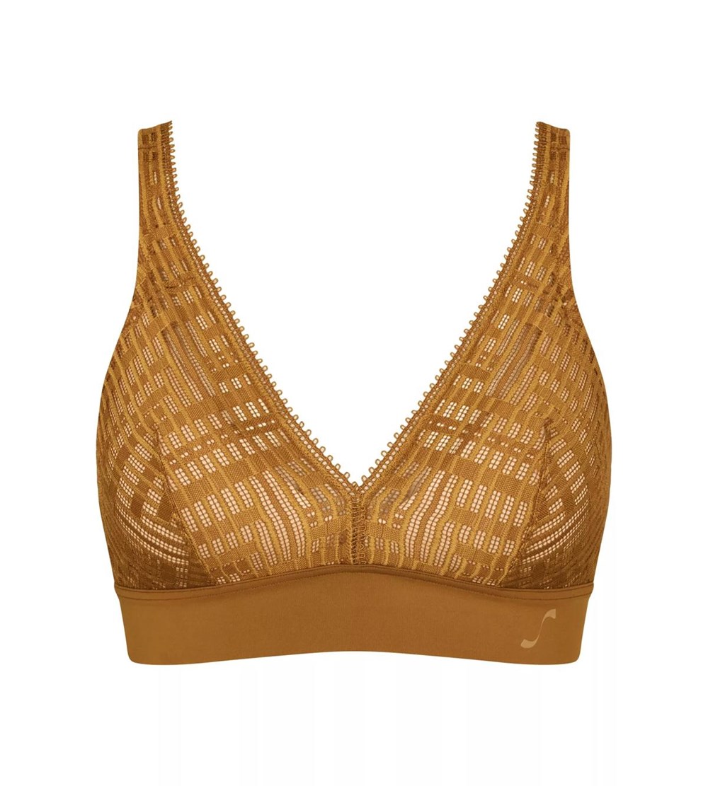 Sloggi S Seven Watowany Bra Złote | 49830-FLCO