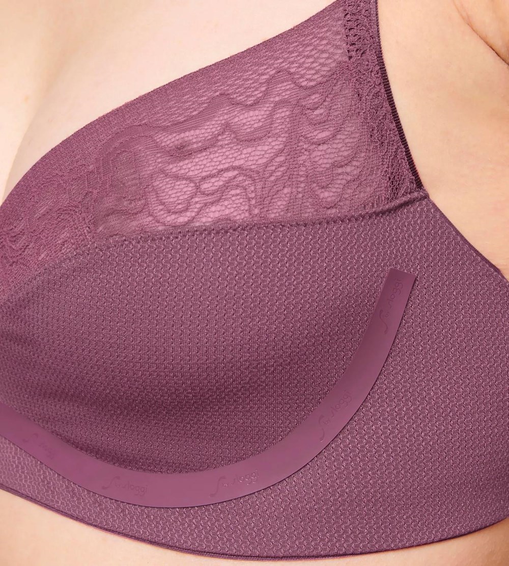 Sloggi S Shadow Soft Bra Lila Clover | 61902-EMRX