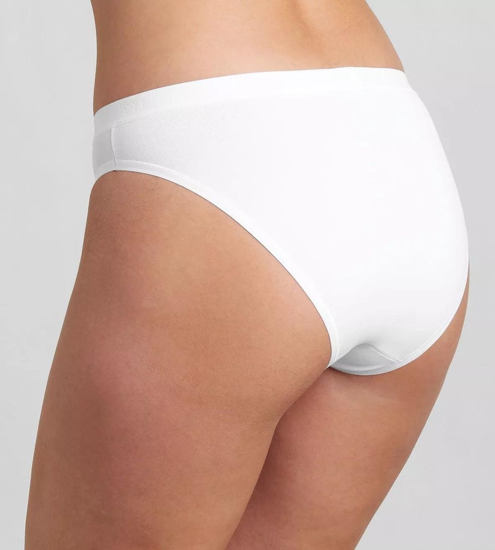 Sloggi Sensual Fresh Tai Brief Białe | 45281-LMQX