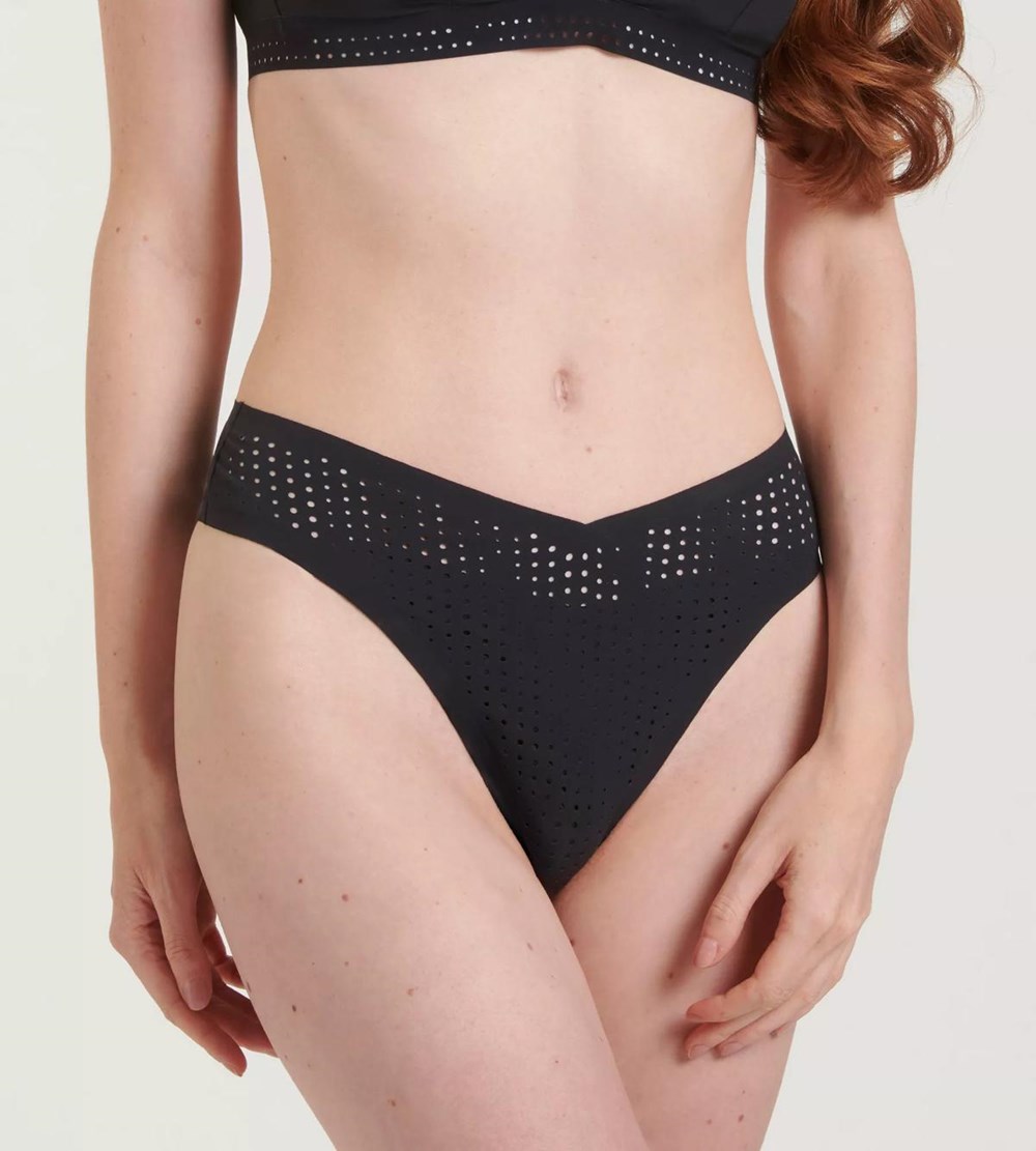 Sloggi Shore Arienzo Bikini Tai Czarne | 49637-BPJH