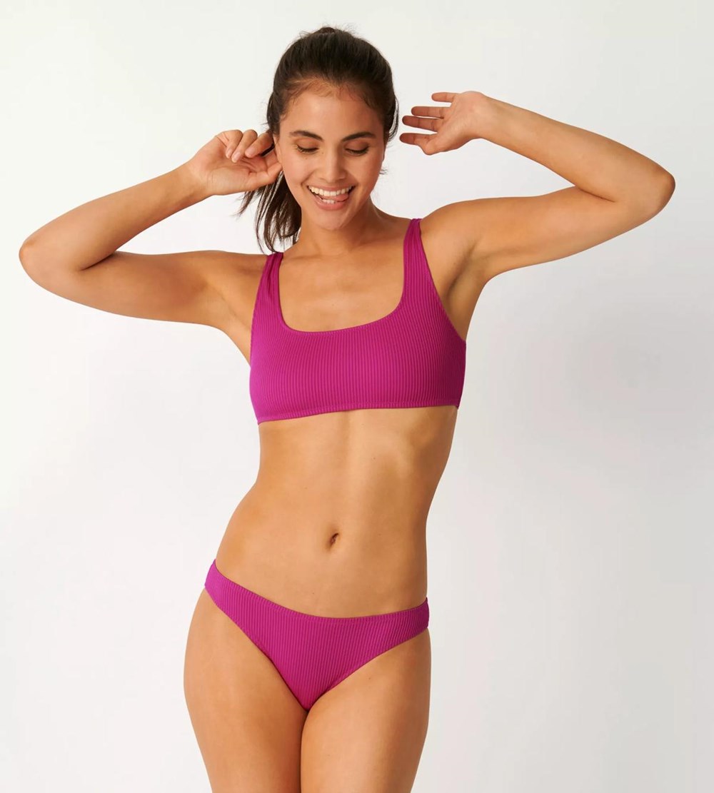 Sloggi Shore Dottyback Bikini Mini Fuksja Kwiaty | 36971-IFXS
