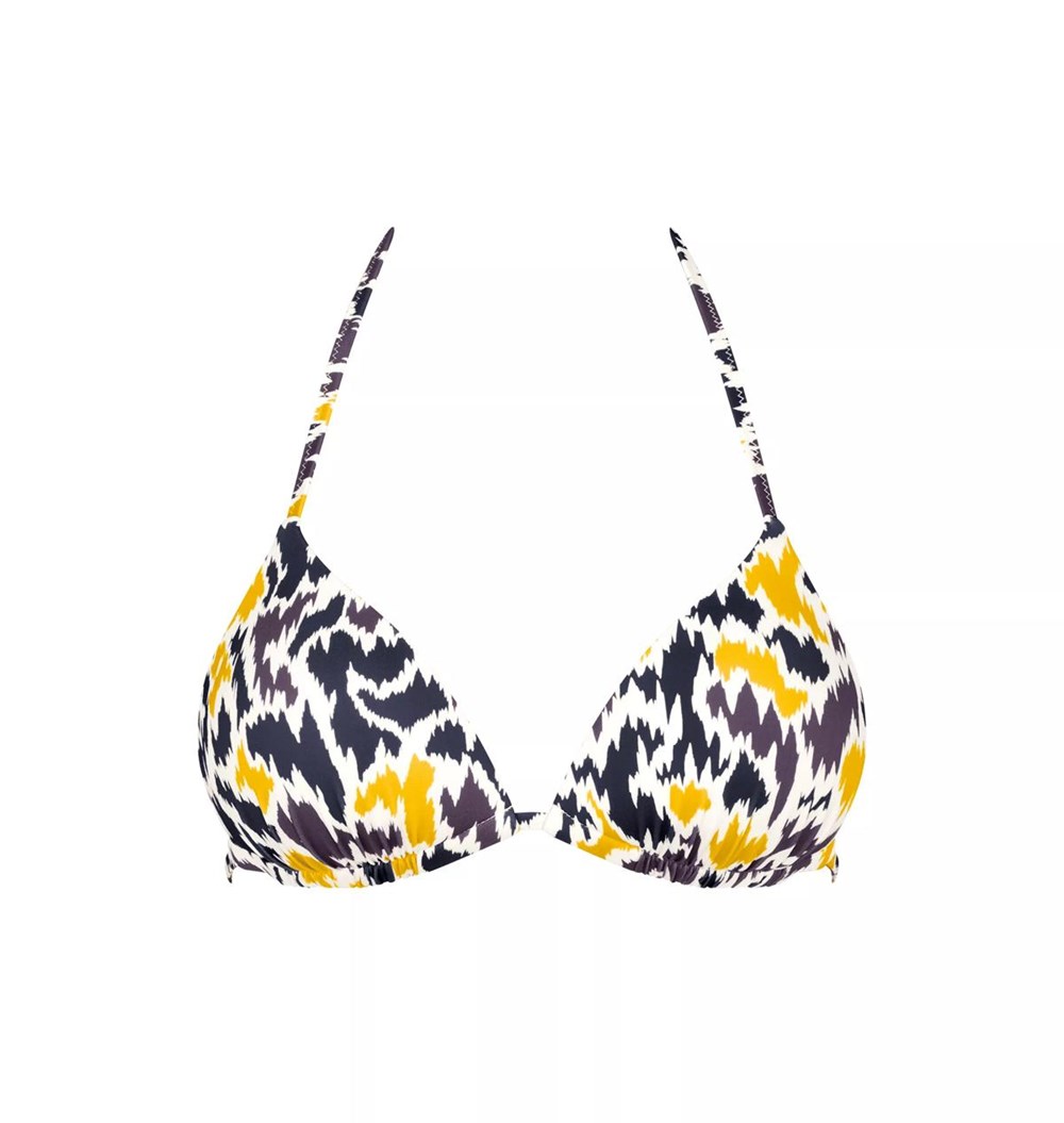 Sloggi Shore Fancy Guppy Bikini Top Watowany Brązowe Ciemny | 13796-QCMG