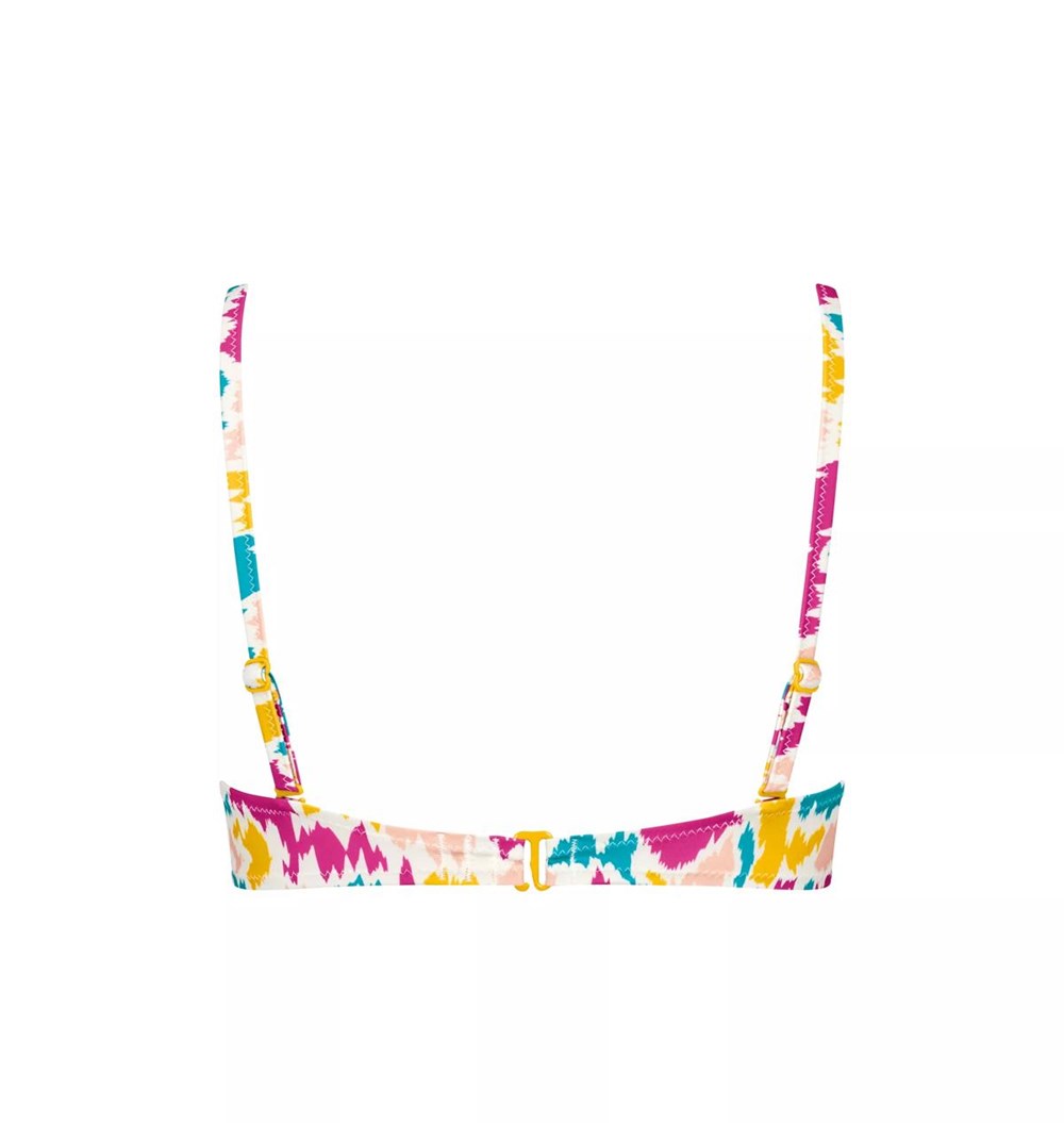 Sloggi Shore Fancy Guppy Bikini Top Watowany Multicolour | 64978-SUMZ