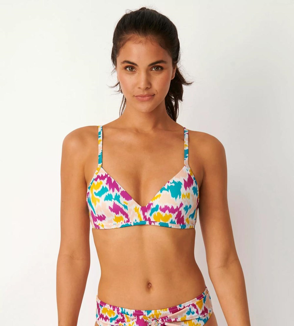 Sloggi Shore Fancy Guppy Bikini Top Watowany Multicolour | 64978-SUMZ