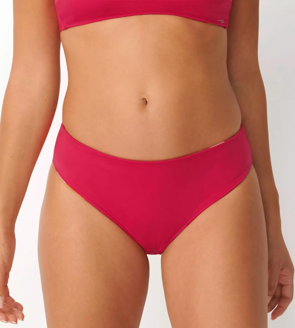 Sloggi Shore Flower Horn Bikini Tai Pink-Dark Combination | 97821-UVIR