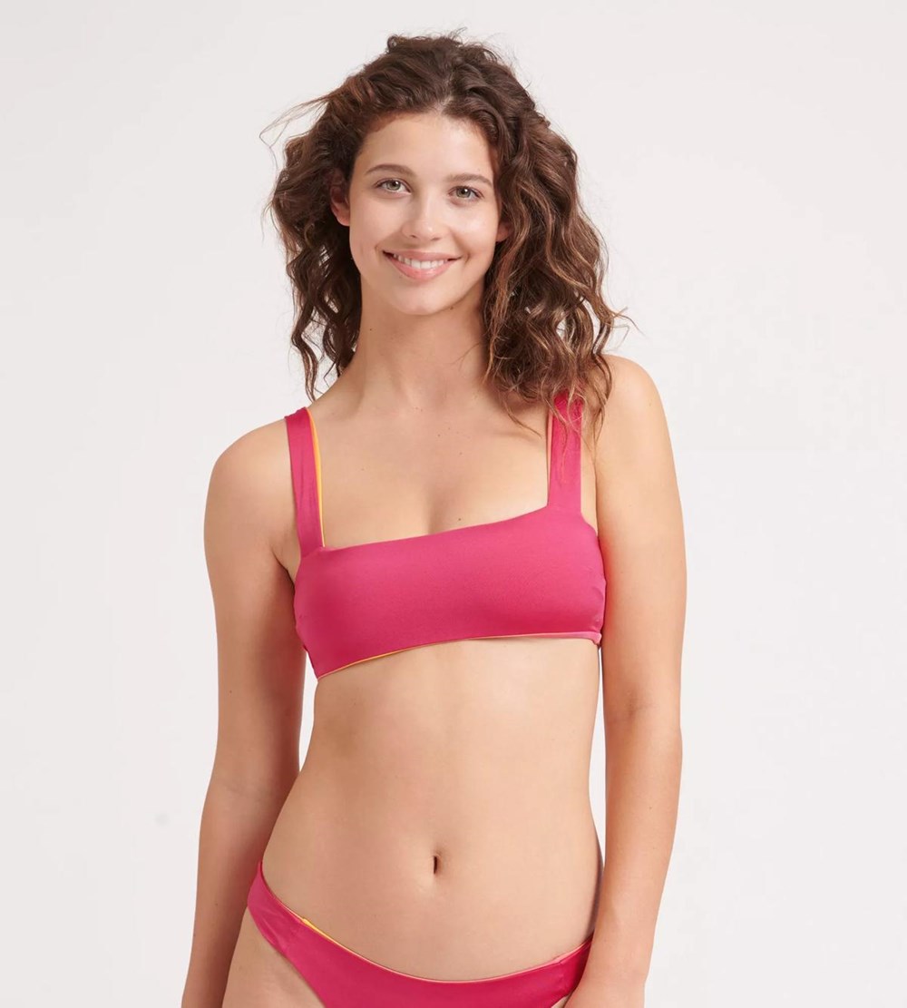 Sloggi Shore Fornillo Bikini Top Różowe Głęboka | 02853-HTQB