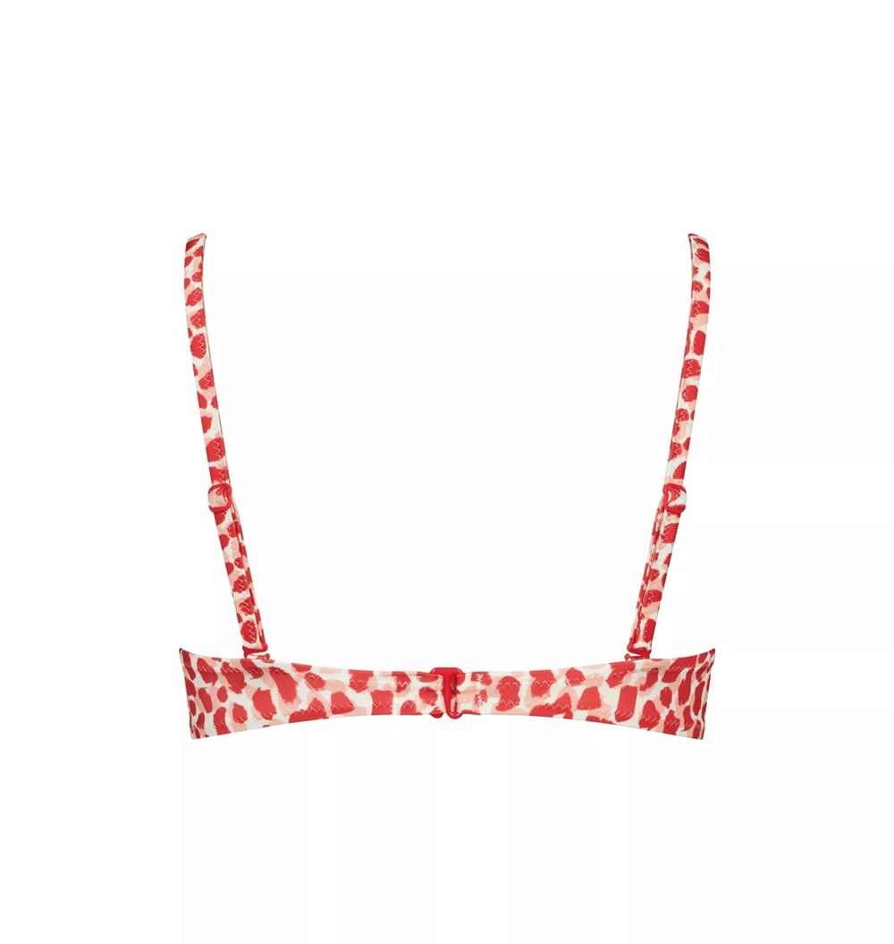 Sloggi Shore Koh Tachai Bikini Top Watowany Różowe Głęboka | 19275-EKOU