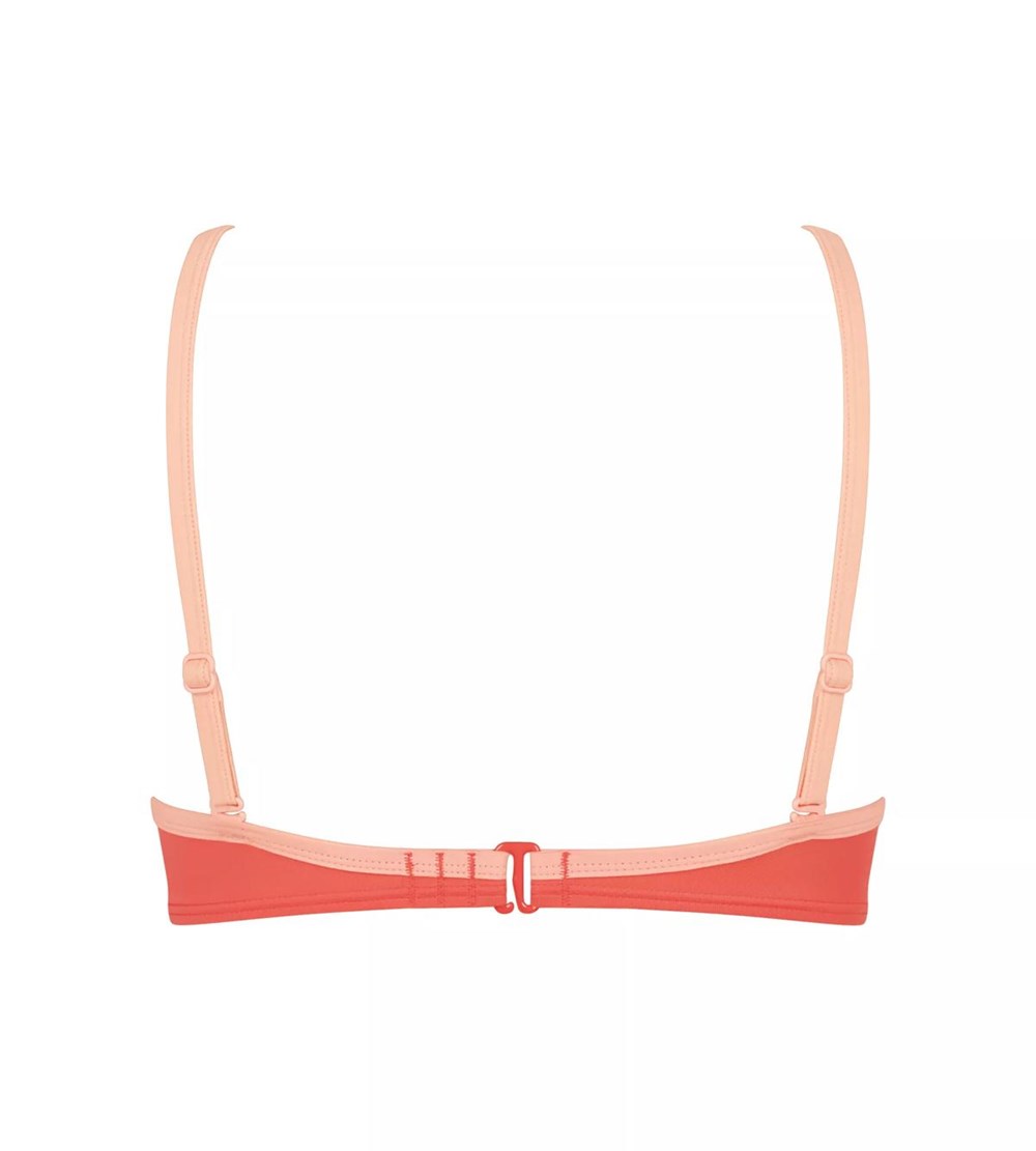 Sloggi Shore Marina Grande Bikini Top Watowany Koralowe | 59078-ZMQS
